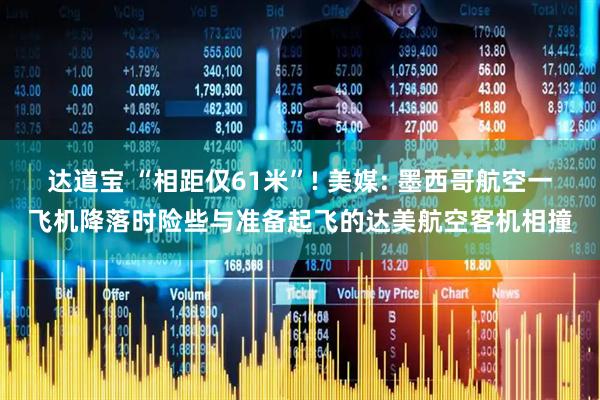达道宝 “相距仅61米”! 美媒: 墨西哥航空一飞机降落时险些与准备起飞的达美航空客机相撞