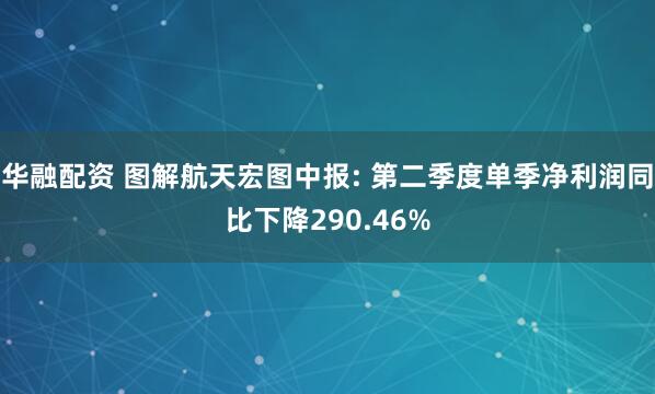华融配资 图解航天宏图中报: 第二季度单季净利润同比下降290.46%